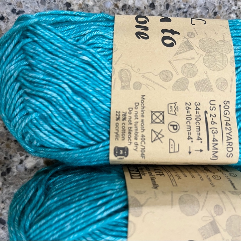 Cotton to the Core Yarn - Teal - Picture 2 of 4